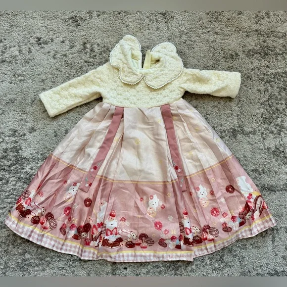 Boutique Sweet Lolita Inspired
Bear/ Candy Dress 2T (90) Lined - Picture 2 of 8